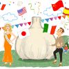 にんにくの収穫と世界のにんにく祭り